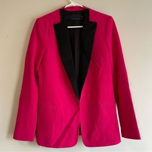 Zara Hot Pink Wool Blazer